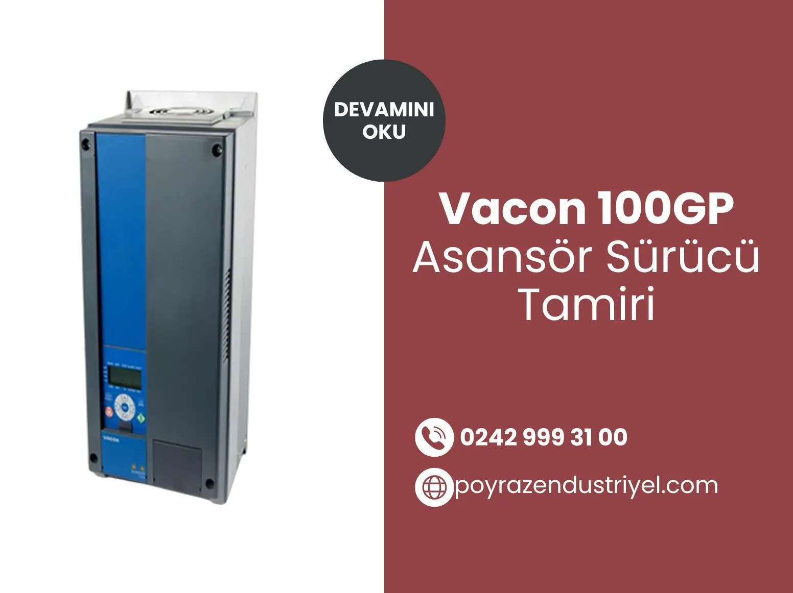 Vacon 100GP Asansör Sürücü Tamiri